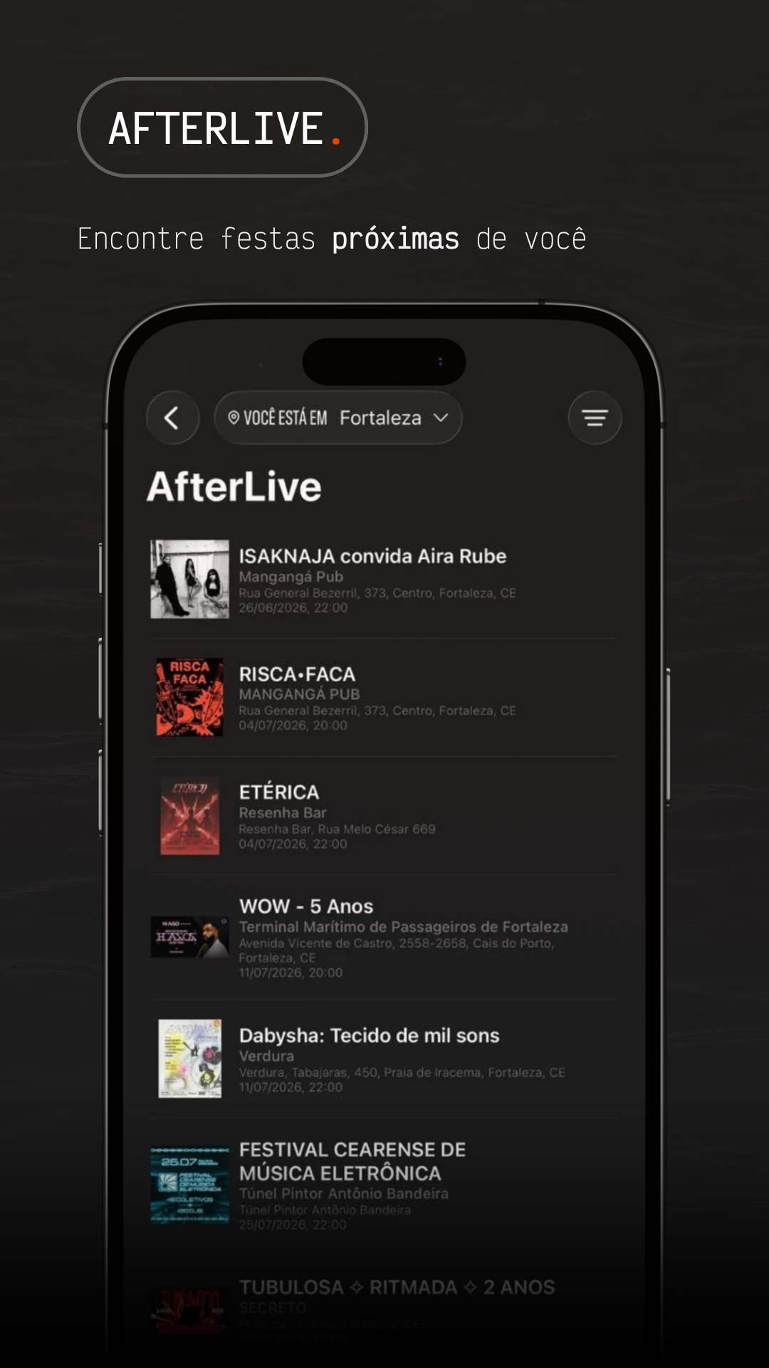 AfterLive events