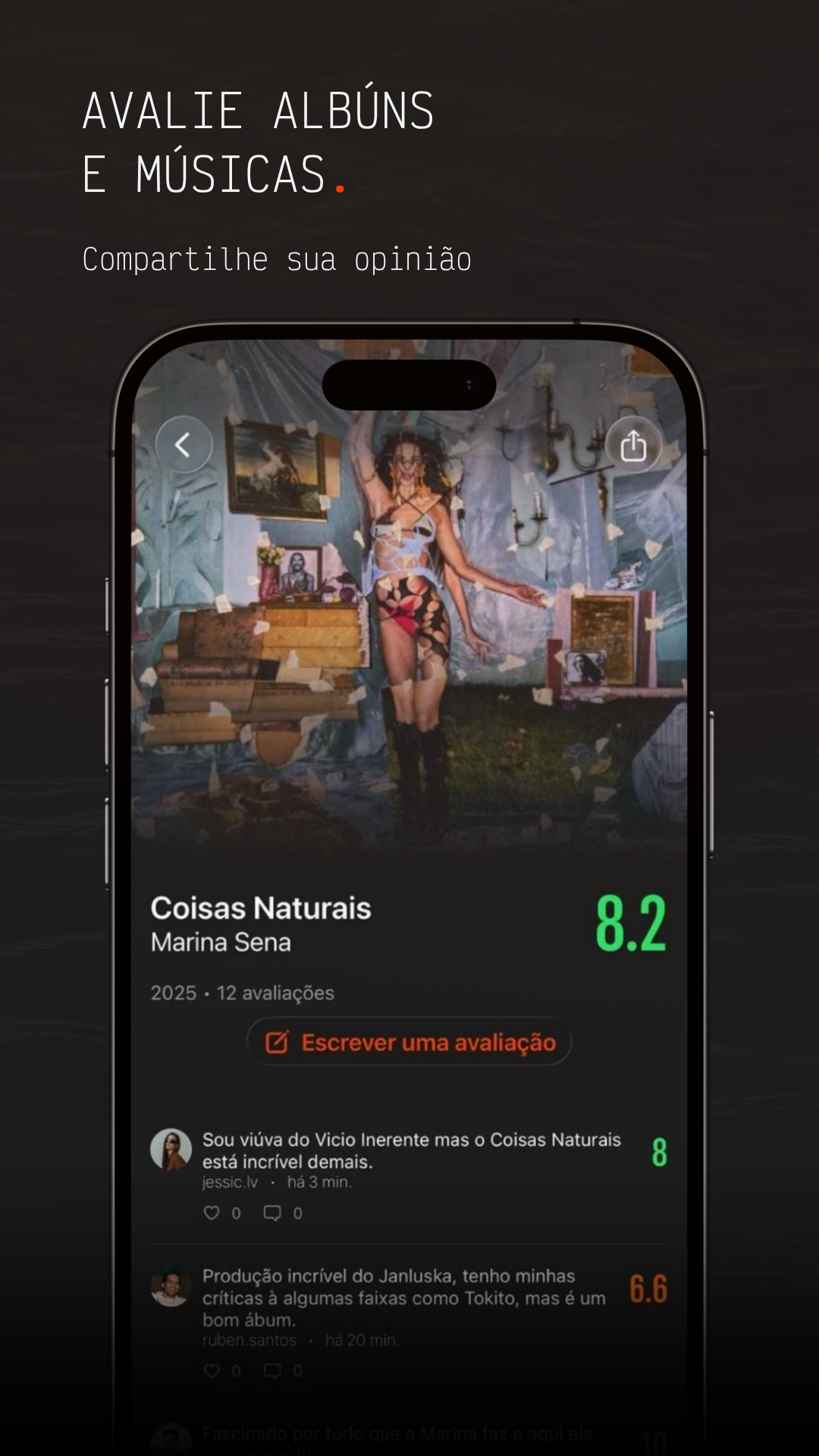Album review screen